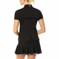 Lucky In Love Chi Chi Womens Shortsleeve Golf Shirt 7 Lucky In Love Chi Chi Womens Shortsleeve Golf Shirt -Mens Golf Clothes Store Online 10190 003SOLIDBLACK 1 f48b4a9a 4692 4f99 8d79 331f73c9051f