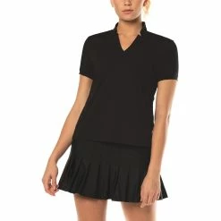 Lucky In Love Chi Chi Womens Shortsleeve Golf Shirt 6 Lucky In Love Chi Chi Womens Shortsleeve Golf Shirt -Mens Golf Clothes Store Online 10190 003SOLIDBLACK 59ab1041 a7cb 46dd 81cd e09d1e14373d