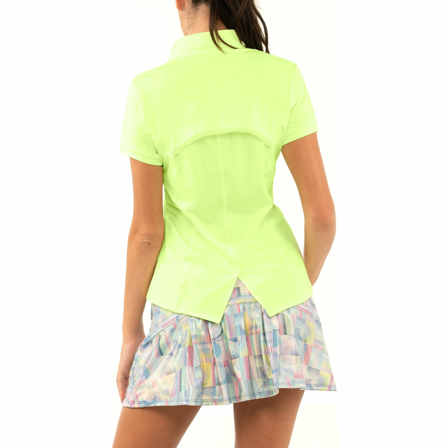 Lucky In Love Chi Chi Womens Shortsleeve Golf Shirt 2 Lucky In Love Chi Chi Womens Shortsleeve Golf Shirt - Image 2