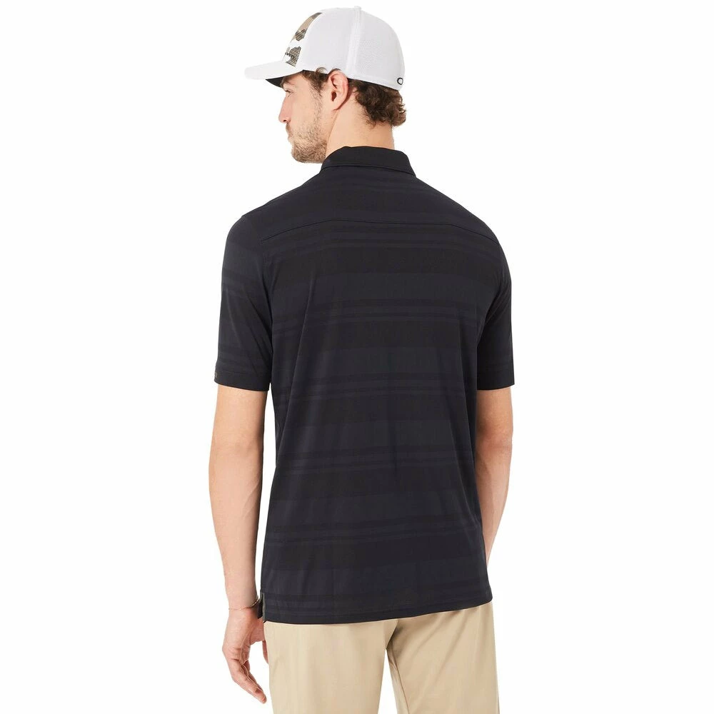Oakley Aero Stripe Jacquard Mens Golf Polo 2 Oakley Aero Stripe Jacquard Mens Golf Polo - Image 2
