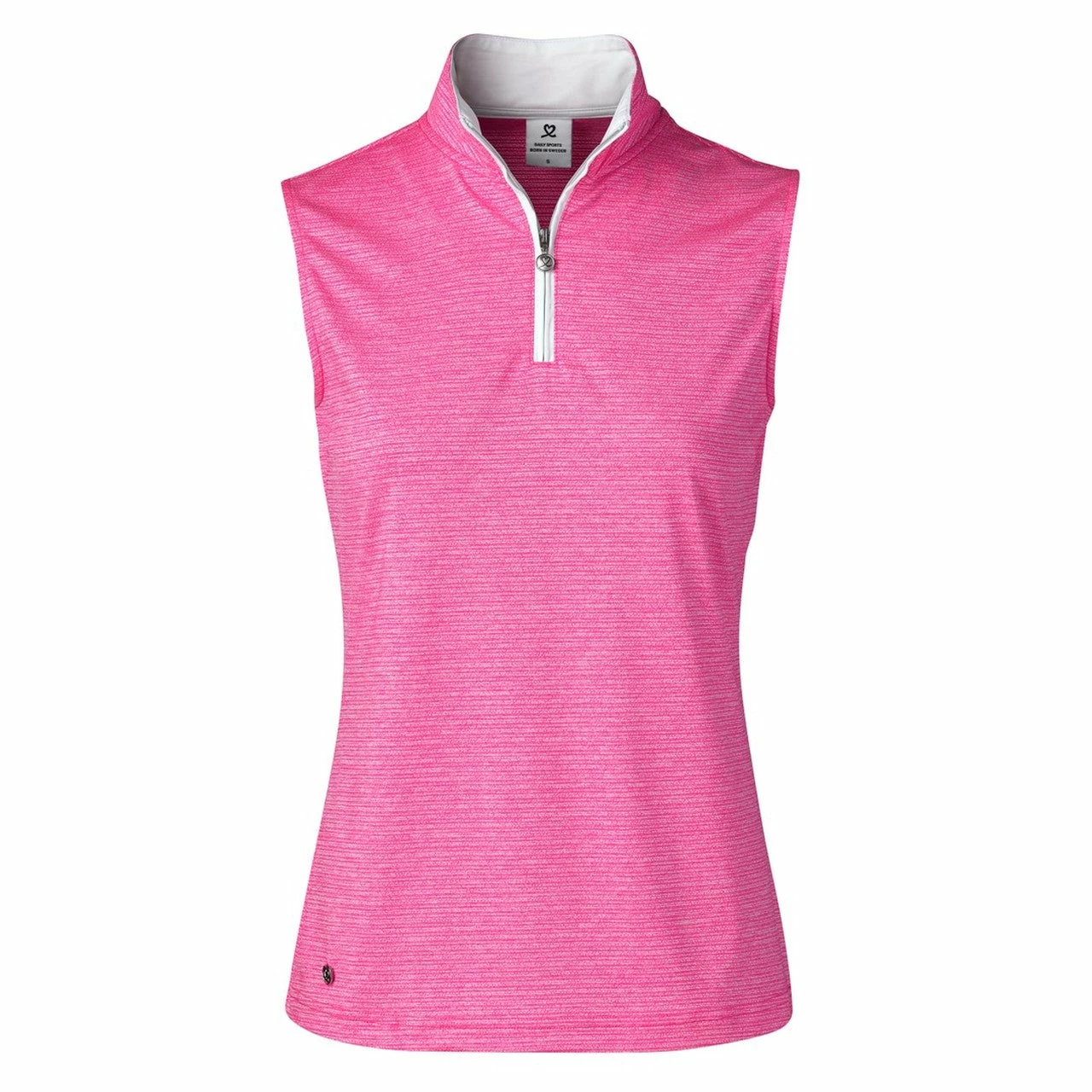 Daily Sports Beata Hot Pink Womens Sleeveless Golf Polo 1 Daily Sports Beata Hot Pink Womens Sleeveless Golf Polo