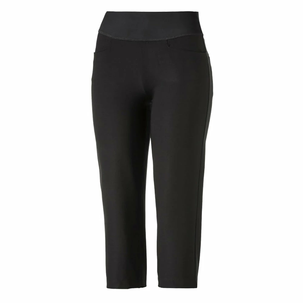 PUMA Golf Puma PWRSHAPE Black Womens Golf Capri 1 PUMA Golf Puma PWRSHAPE Black Womens Golf Capri