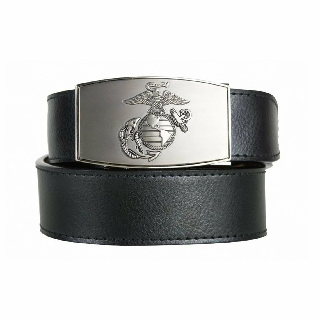 Nexbelt Marine Globe Pewter With Ebony Mens Belt 1 Nexbelt Marine Globe Pewter With Ebony Mens Belt