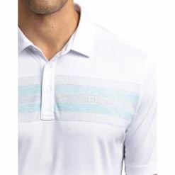 TravisMathew Transcontinental Mens Golf Polo -Mens Golf Clothes Store Online 12308 WHITE 2