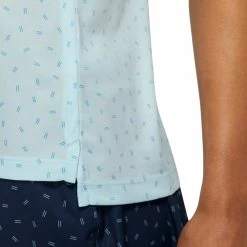 Nike Golf Nike Dri-FIT Victory Printed Womens Sleeveless Golf Polo -Mens Golf Clothes Store Online 13309 449TOPAZMIST 2