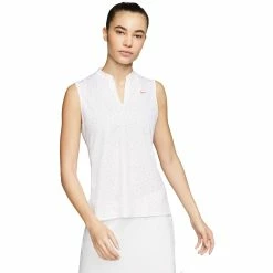 Nike Golf Nike Dri-FIT Victory Printed Womens Sleeveless Golf Polo -Mens Golf Clothes Store Online 13309 644LASERCRIM