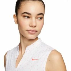 Nike Golf Nike Dri-FIT Victory Printed Womens Sleeveless Golf Polo -Mens Golf Clothes Store Online 13309 644LASERCRIM 1
