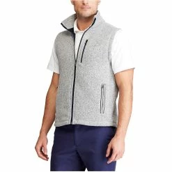 Polo Ralph Lauren Polo Golf Madison Avenue Sweater Mens Fleece Golf Vest -Mens Golf Clothes Store Online 14020 LTGREYHTHR 2