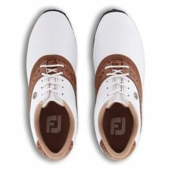 FootJoy LoPro Collection White Brown Womens Golf Shoes -Mens Golf Clothes Store Online 15918 2 70e83508 afad 47bc aff8 932d00df4b77