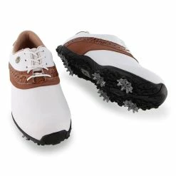 FootJoy LoPro Collection White Brown Womens Golf Shoes -Mens Golf Clothes Store Online 15918 3 f5e42bec 4a13 454f adcf e50897a25115
