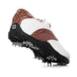 FootJoy LoPro Collection White Brown Womens Golf Shoes -Mens Golf Clothes Store Online 15918 4 bb93ca27 24e8 4af8 8076 f9b7f898b078