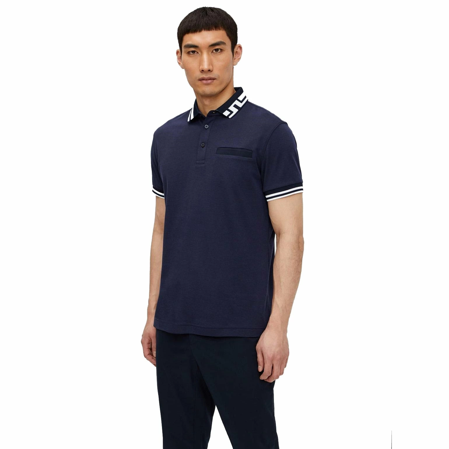 J.Lindeberg J. Lindeberg Bruce Cotton Mens Golf Polo 1 J.Lindeberg J. Lindeberg Bruce Cotton Mens Golf Polo
