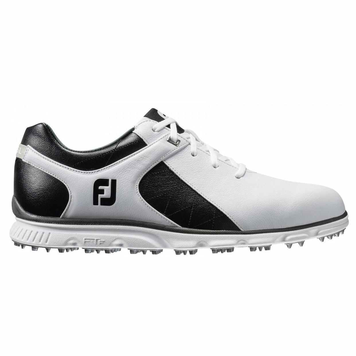 FootJoy Pro Spikeless White-Black Mens Golf Shoes - Cosmetic Blem 1 FootJoy Pro Spikeless White-Black Mens Golf Shoes - Cosmetic Blem