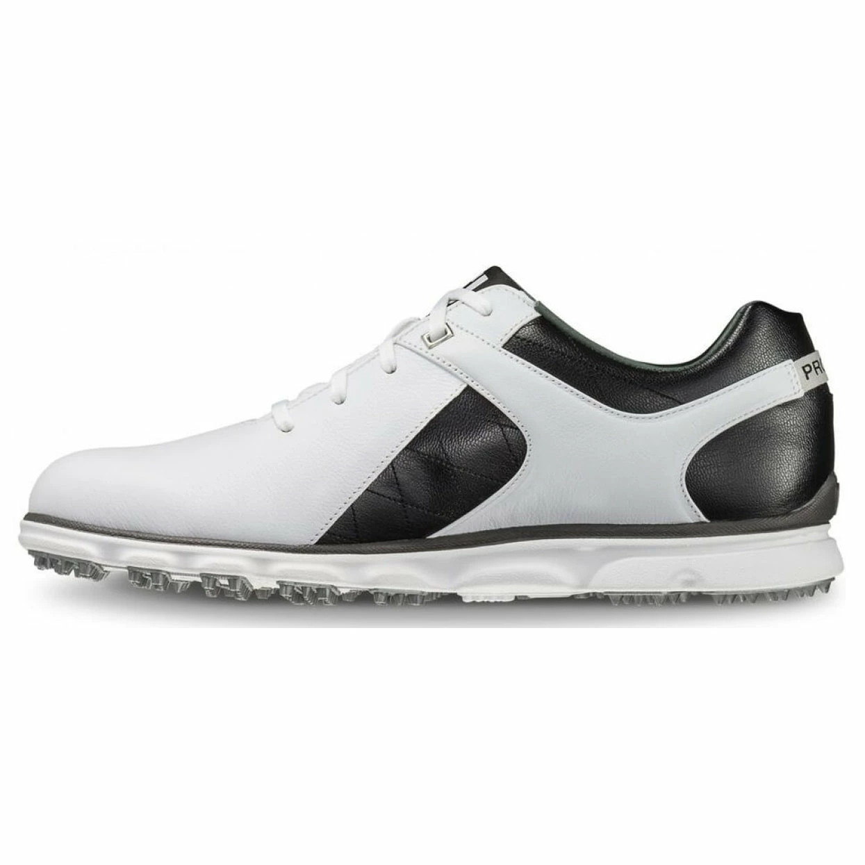 FootJoy Pro Spikeless White-Black Mens Golf Shoes - Cosmetic Blem 2 FootJoy Pro Spikeless White-Black Mens Golf Shoes - Cosmetic Blem - Image 2