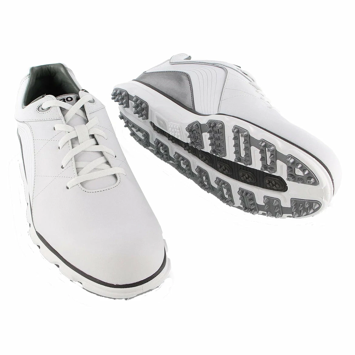 FootJoy Pro Spikeless White-Grey Mens Golf Shoes - Cosmetic Blem 3 FootJoy Pro Spikeless White-Grey Mens Golf Shoes - Cosmetic Blem - Image 3
