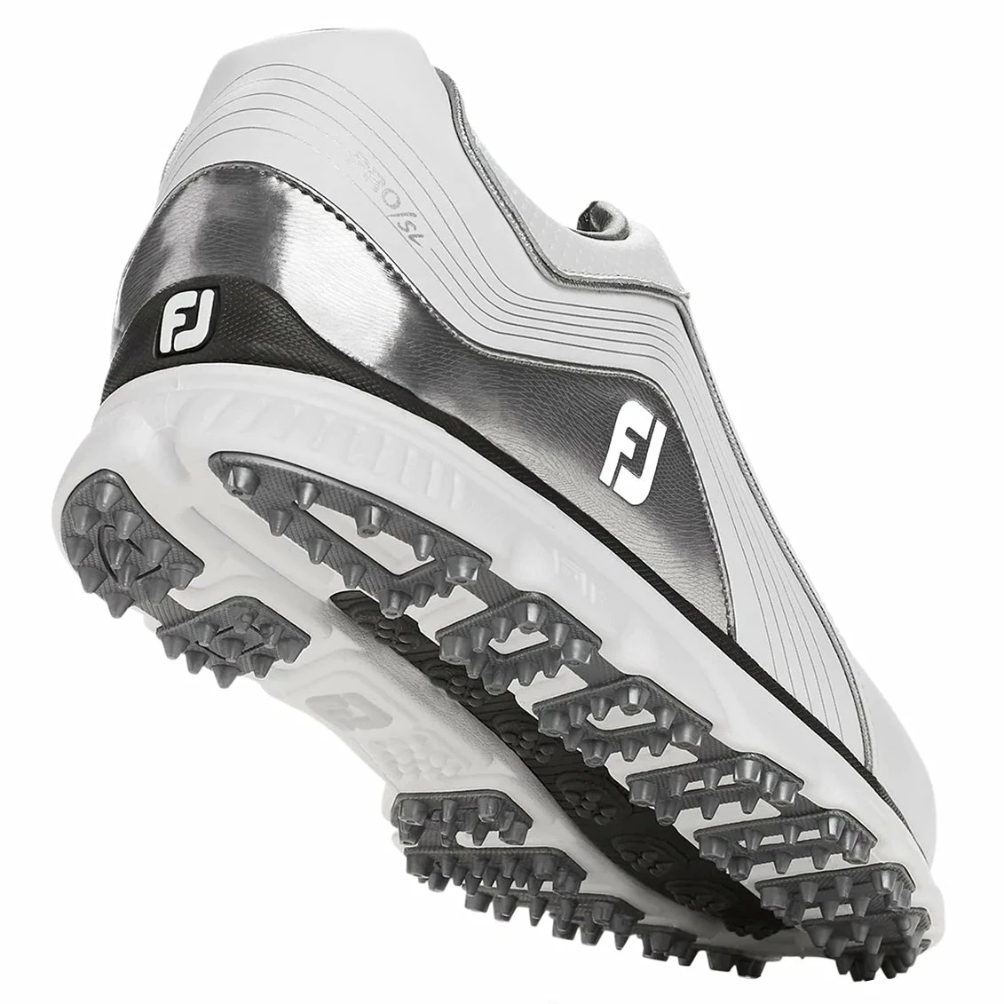 FootJoy Pro Spikeless White-Grey Mens Golf Shoes - Cosmetic Blem 4 FootJoy Pro Spikeless White-Grey Mens Golf Shoes - Cosmetic Blem - Image 4