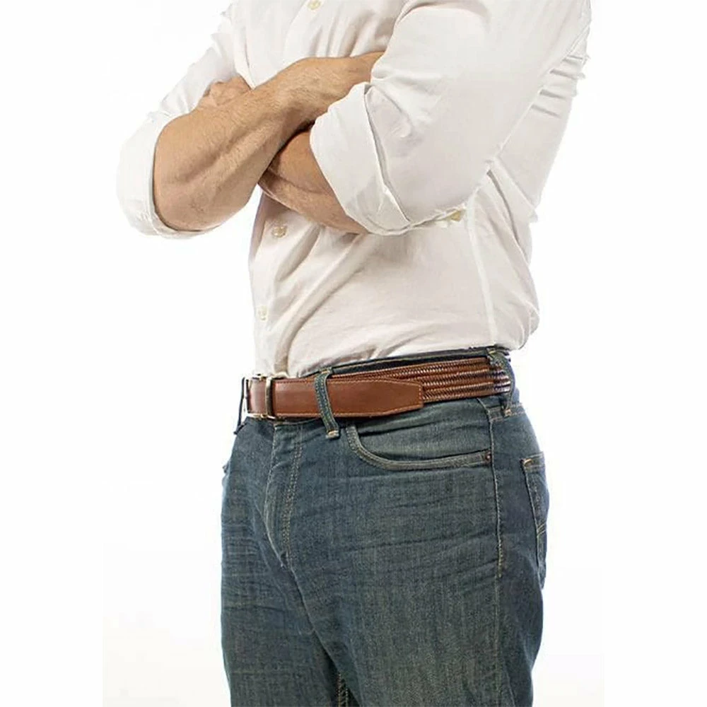 Nexbelt Basket Weave Claro Brown Mens Belt 2 Nexbelt Basket Weave Claro Brown Mens Belt - Image 2