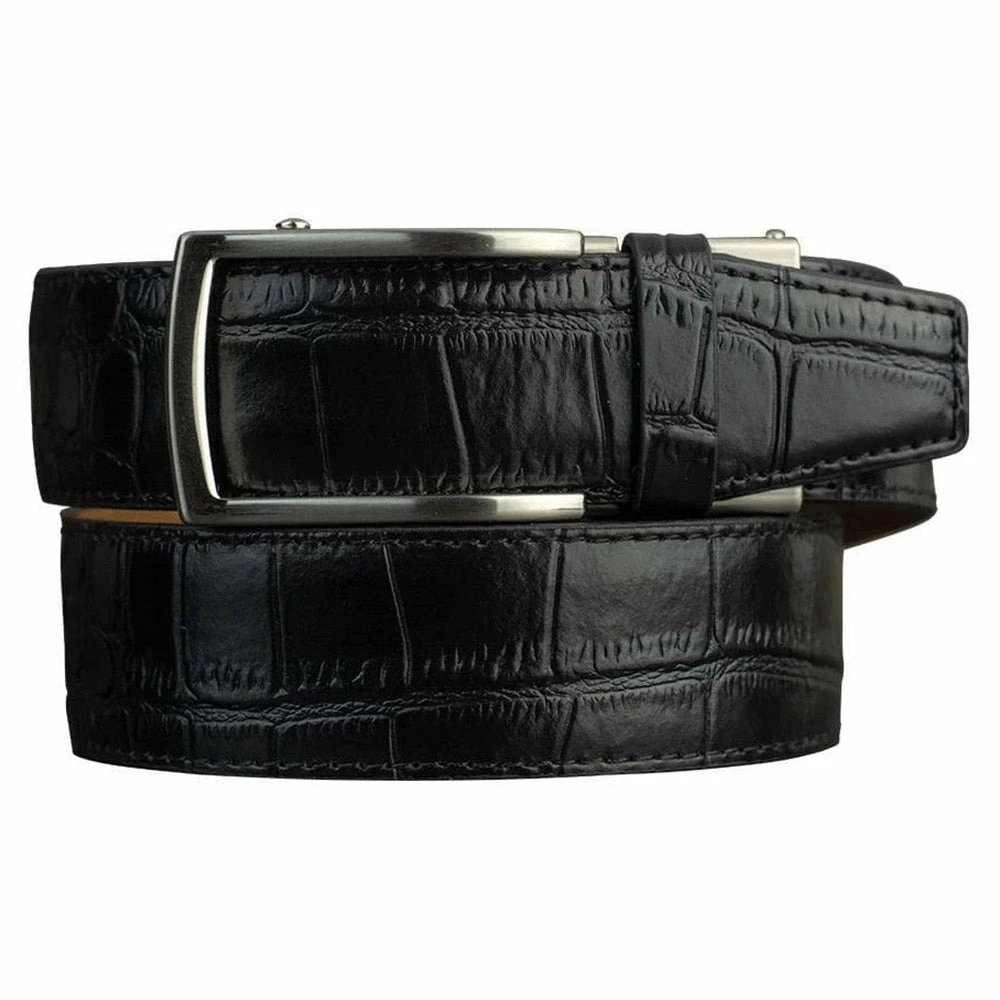 Nexbelt Alligator 2.0 Black Mens Dress Belt 1 Nexbelt Alligator 2.0 Black Mens Dress Belt