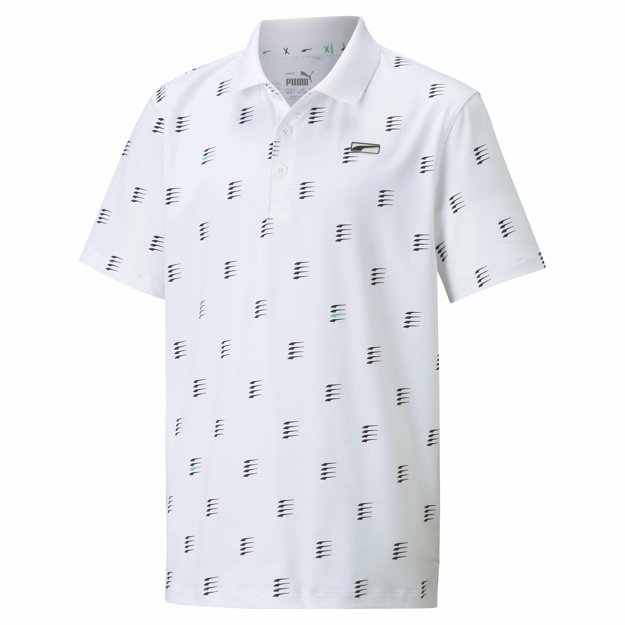 PUMA Golf Puma MATTR X Formstripe Boys Golf Polo 1 PUMA Golf Puma MATTR X Formstripe Boys Golf Polo