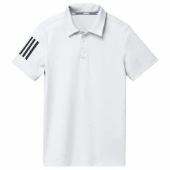 Adidas Golf Adidas 3-Stripes Boys Golf Polo 10 Adidas Golf Adidas 3-Stripes Boys Golf Polo -Mens Golf Clothes Store Online 19988 WHITE dfc2dbd2 8c25 4265 8733 33fed02850ba