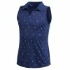 Adidas Golf Adidas Dot Print Girls Sleeveless Golf Polo