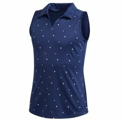 Adidas Golf Adidas Dot Print Girls Sleeveless Golf Polo