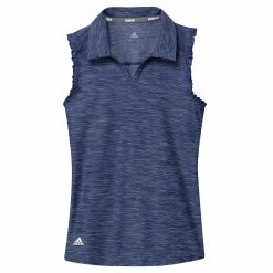 Adidas Golf Adidas Spacedye Girls Sleeveless Golf Polo