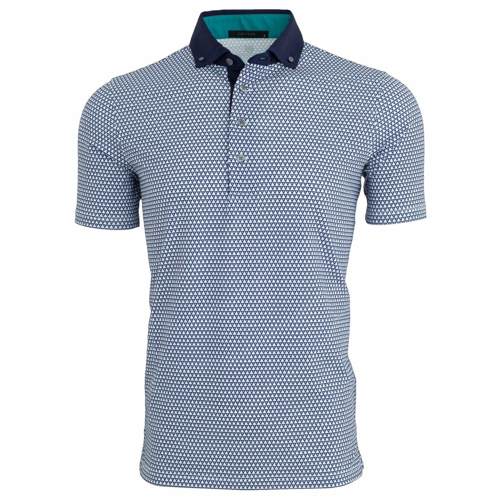 Greyson Moon And Mountain Mens Golf Polo 1 Greyson Moon And Mountain Mens Golf Polo