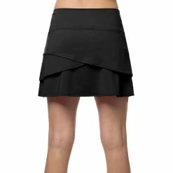 Lucky In Love Scallop 15.75in Womens Golf Skort -Mens Golf Clothes Store Online 20453 BLACK001 2 5c038acb ab32 4409 82a1 880d22cbd6b8