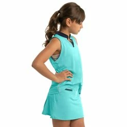 Lucky In Love Birdie Girls Sleeveless Golf Polo -Mens Golf Clothes Store Online 20455 OPAL470 1