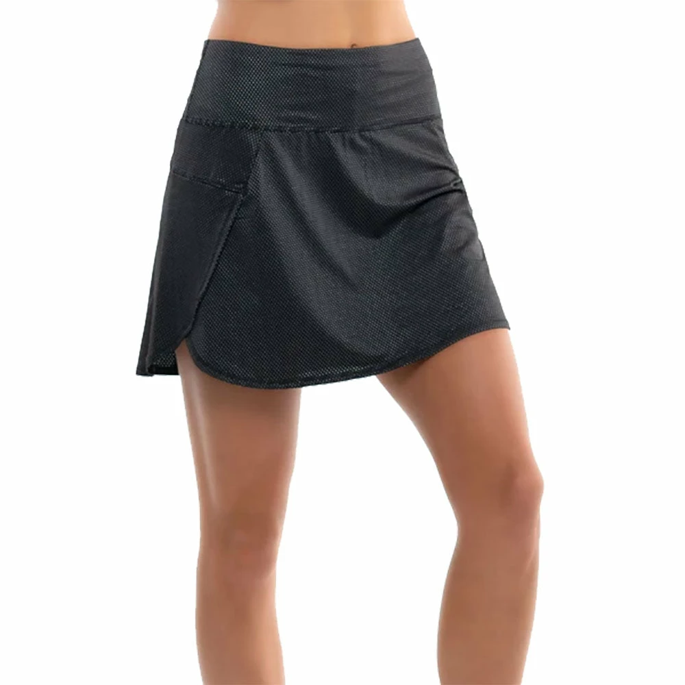 Lucky In Love Swing Black 15.25in Womens Golf Skort 1 Lucky In Love Swing Black 15.25in Womens Golf Skort