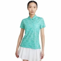 Nike Golf Nike Dri-FIT Printed Womens Golf Polo -Mens Golf Clothes Store Online 20525 LIGHTDEW382