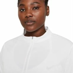 Nike Golf Nike Dri-FIT Victory UV Womens Golf 1/2 ZIp -Mens Golf Clothes Store Online 20529 WHITE100 1 14130cdc ff51 4734 be37 181f327df240