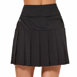 GGBlue Zippy 18in Womens Pleated Golf Skort -Mens Golf Clothes Store Online 20902 BLACKB024 1