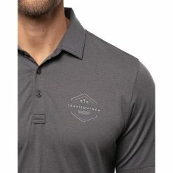 TravisMathew Bar Menu Heather Black Mens Golf Polo 5 TravisMathew Bar Menu Heather Black Mens Golf Polo -Mens Golf Clothes Store Online 21170 HTHRBLACK0HBL 2 48313afe 7169 4b4f a661 80a27d357040