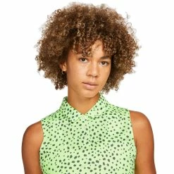 Nike Golf Nike Dri-FIT Victory HO Printed Womens Golf Polo -Mens Golf Clothes Store Online 21347 LIMEGLOW345 1