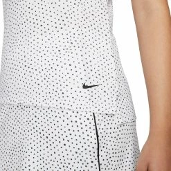 Nike Golf Nike Dri-FIT Victory Printed White Womens Golf Polo -Mens Golf Clothes Store Online 21350 WHITE100 2 fc1ca1dc b23f 46ae be18 f10d3d572613