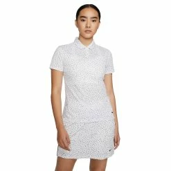 Nike Golf Nike Dri-FIT Victory Printed White Womens Golf Polo