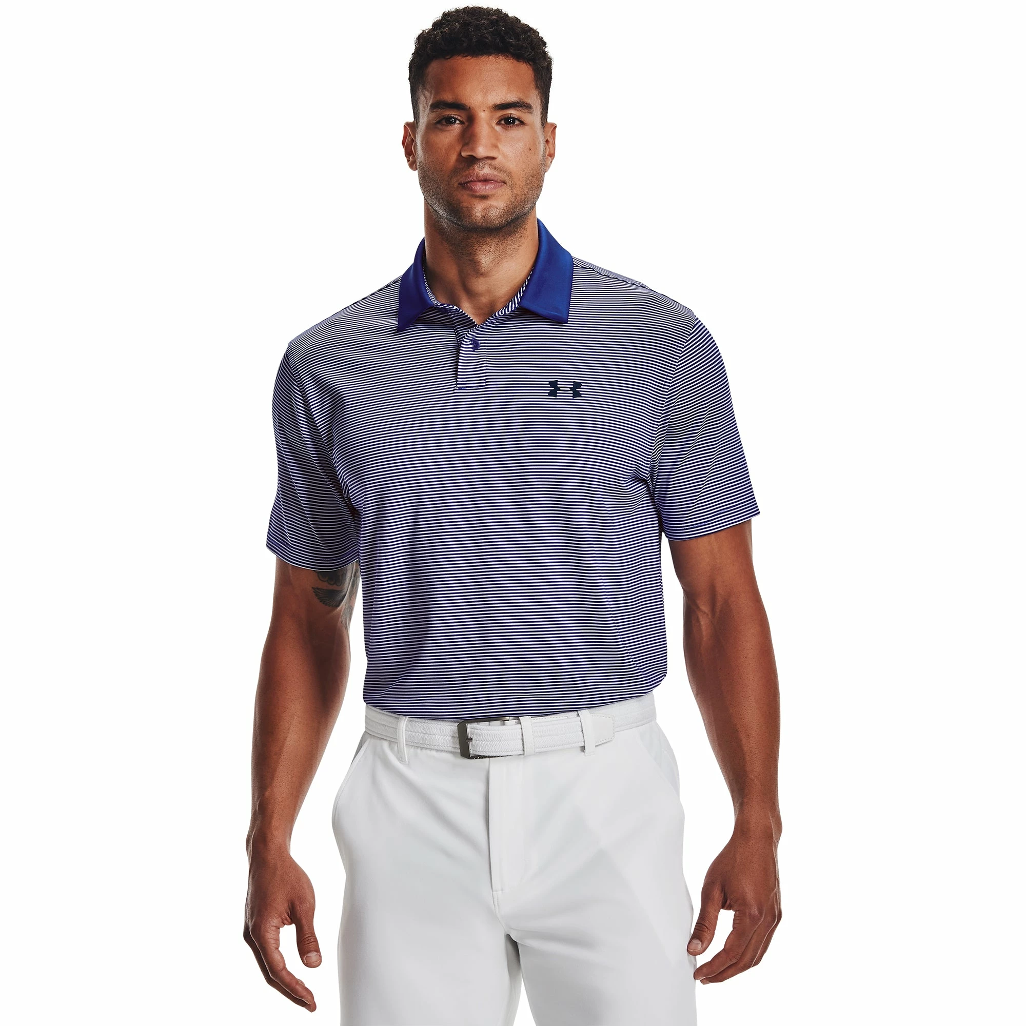 Under Armour Performance Stripe Mens Golf Polo 1 Under Armour Performance Stripe Mens Golf Polo