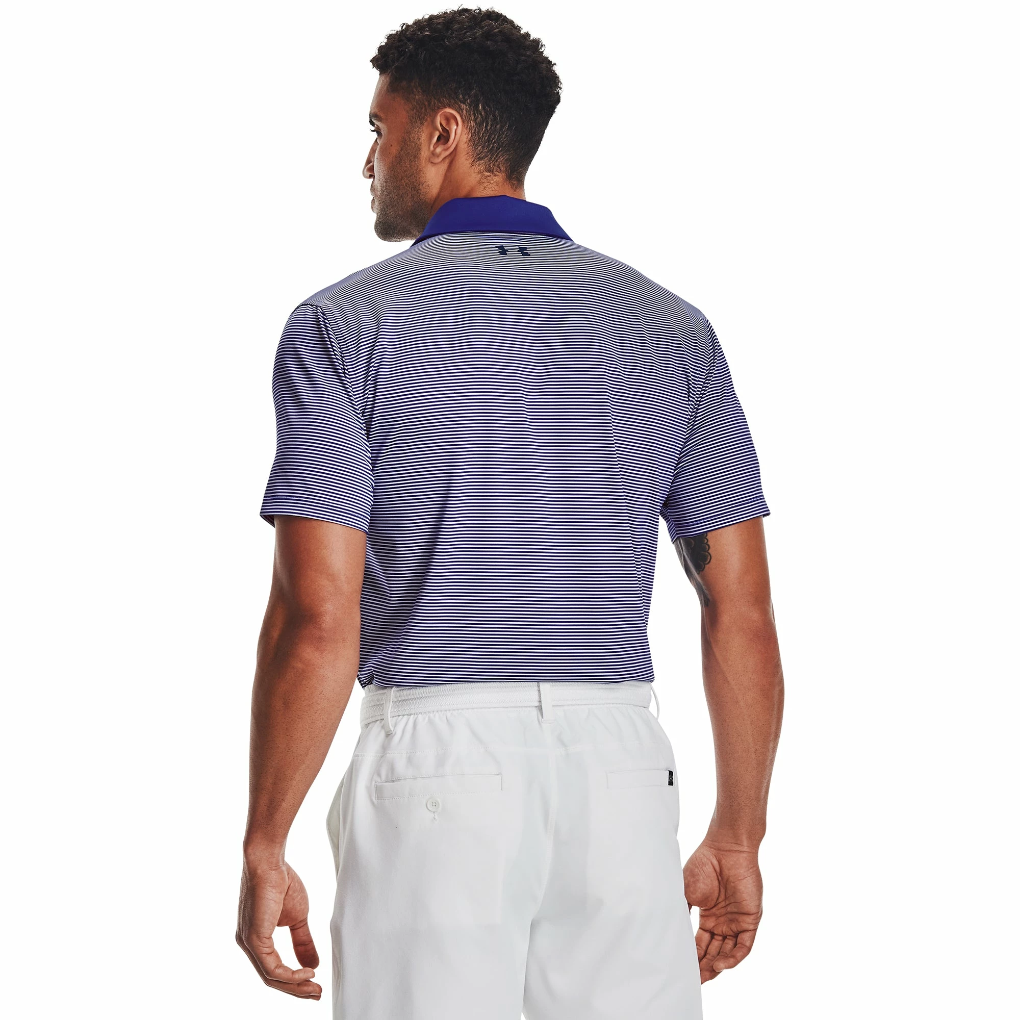 Under Armour Performance Stripe Mens Golf Polo 2 Under Armour Performance Stripe Mens Golf Polo - Image 2