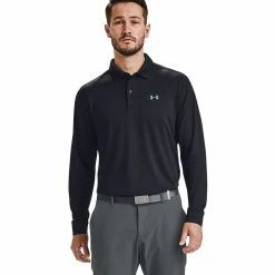 Under Armour Performance Textured Mens Golf Polo -Mens Golf Clothes Store Online 22491 BLACK001 f83a15e4 8c0e 4356 bead 83d8c13b984d