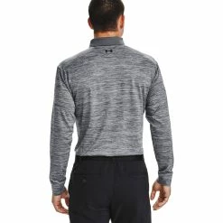 Under Armour Performance Textured Mens Golf Polo -Mens Golf Clothes Store Online 22491 STEEL035 1 4c403f2b 2429 44b9 a610 28af66250f7e