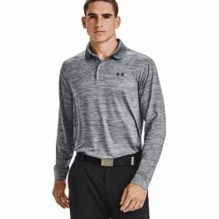 Under Armour Performance Textured Mens Golf Polo -Mens Golf Clothes Store Online 22491 STEEL035 419c74ed 8e04 4747 be0f f1748f5498ed