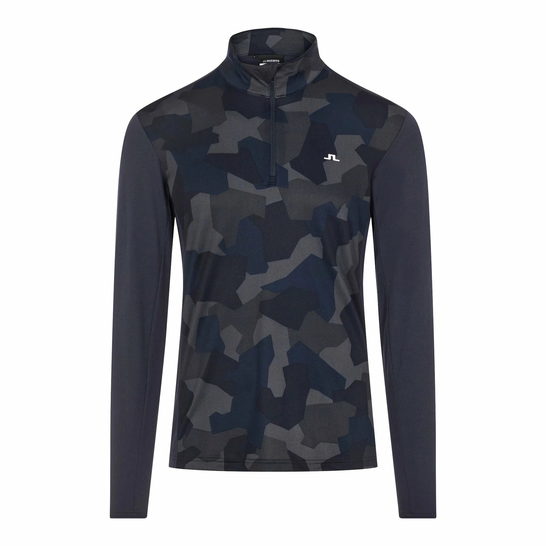 J.Lindeberg J. Lindeberg Brandon Mid Layer JL Navy Camo Mens Golf 1/4 Zip 1 J.Lindeberg J. Lindeberg Brandon Mid Layer JL Navy Camo Mens Golf 1/4 Zip