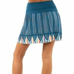 Lucky In Love Borderline Pleated Indigo 17.25in Womens Golf Skort -Mens Golf Clothes Store Online 22874 INDIGO402 2 49d767cf 400f 48a7 aff5 ec60ccd63ae1