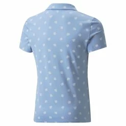 PUMA Golf Puma MATTR Hibiscus Girls Golf Polo -Mens Golf Clothes Store Online 23024 SERENITY 1 58c88458 560b 47e9 896d 753402121b36