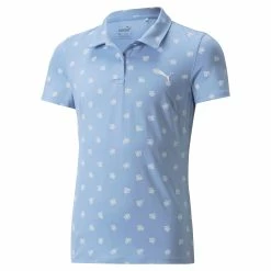 PUMA Golf Puma MATTR Hibiscus Girls Golf Polo -Mens Golf Clothes Store Online 23024 SERENITY d8f06e8a 92a5 4d5c 824e 192c7ef3cf21