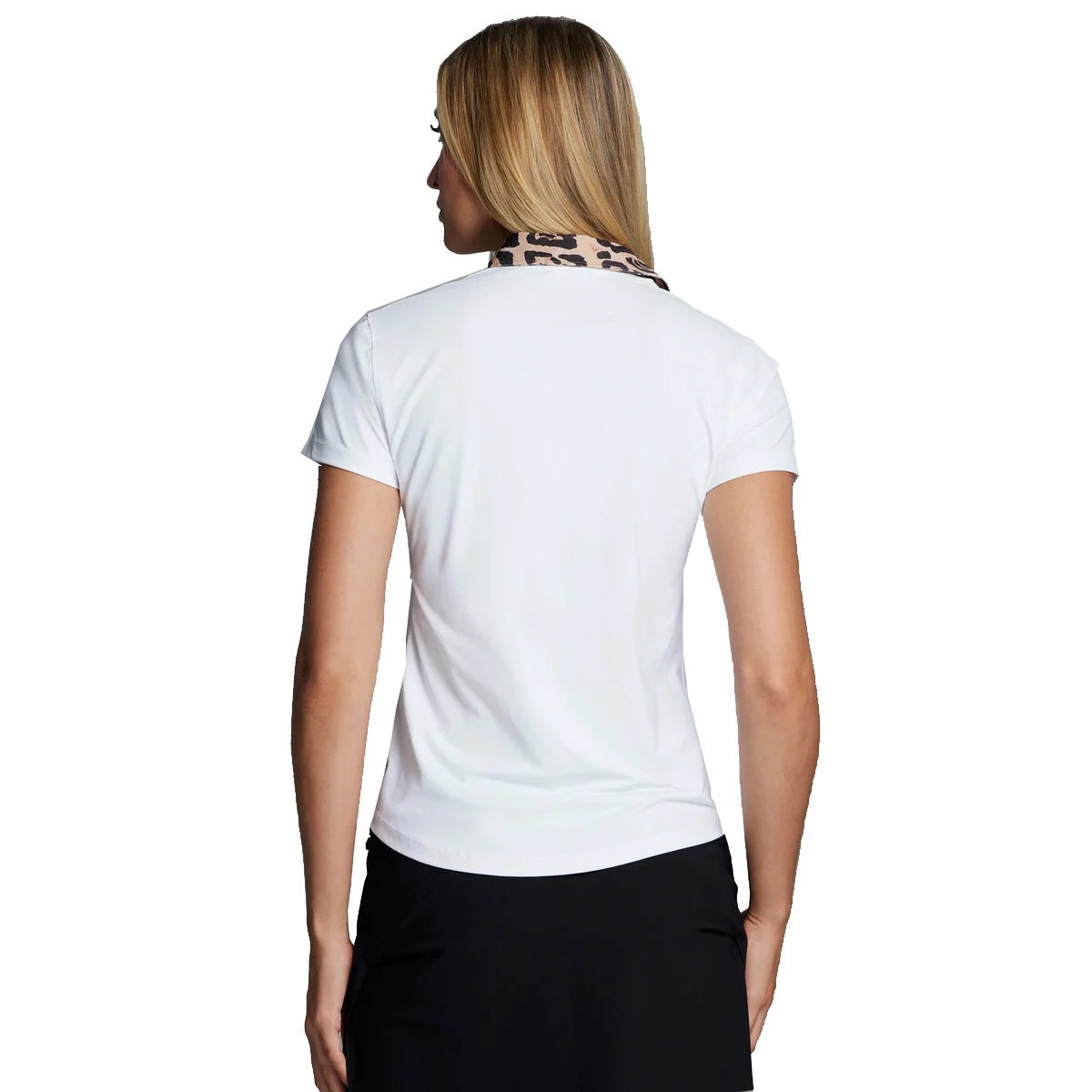 Greyson Scarlett Tache Leopard Arctic Womens Golf Polo 2 Greyson Scarlett Tache Leopard Arctic Womens Golf Polo - Image 2