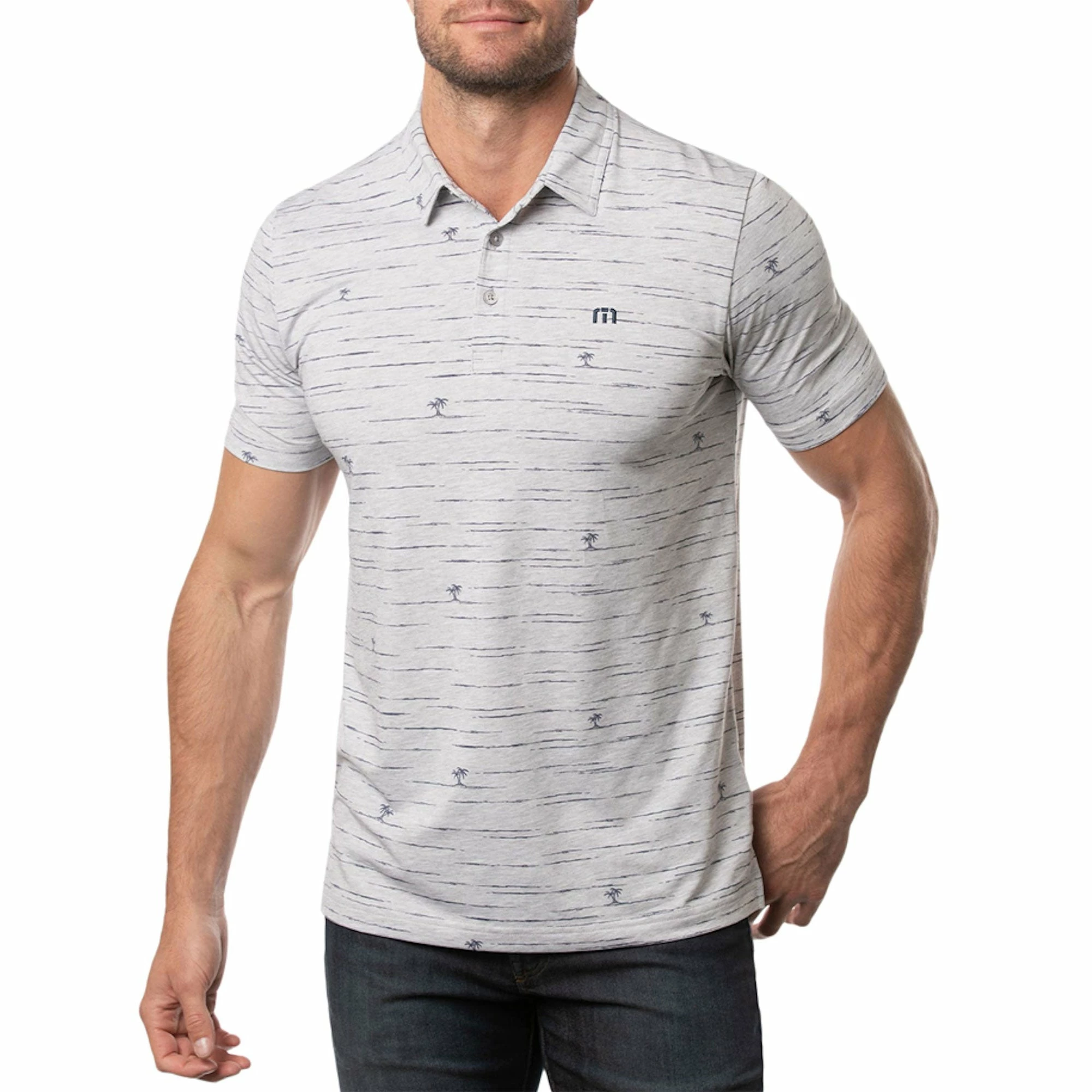 TravisMathew Draggin Anchor Mens Golf Polo 1 TravisMathew Draggin Anchor Mens Golf Polo