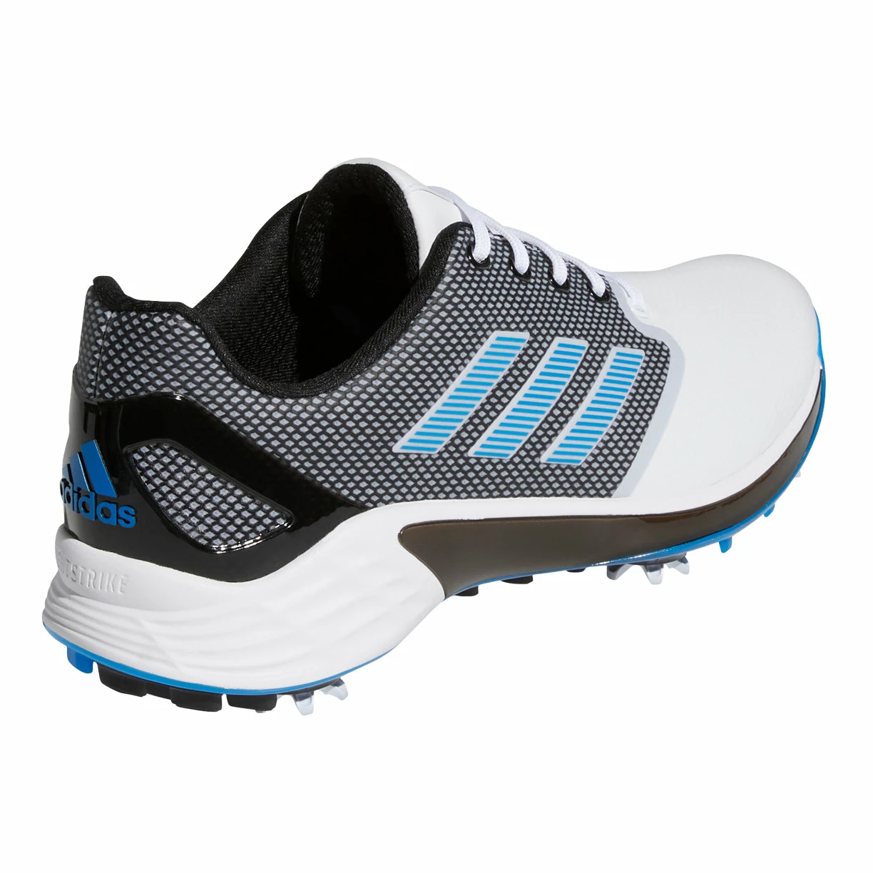 Adidas Golf Adidas ZG21 White-Blue Mens Golf Shoes 3 Adidas Golf Adidas ZG21 White-Blue Mens Golf Shoes - Image 3